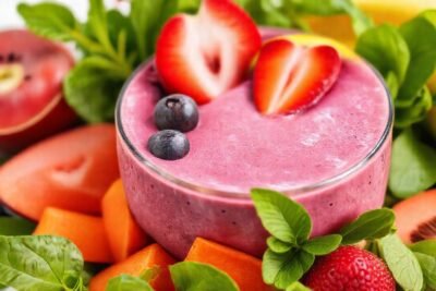 Batido colorido y saludable