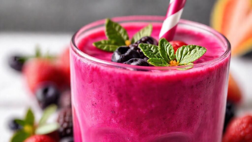 Batido de bayas vibrante