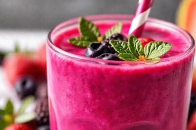 Batido de bayas vibrante
