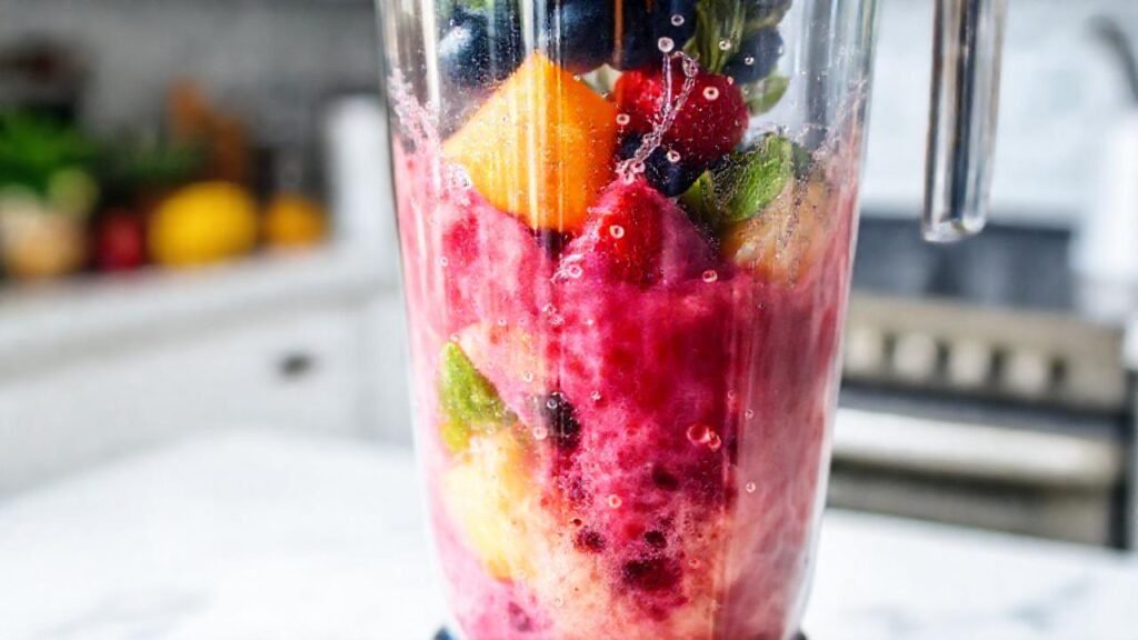 Batido fresco y colorido
