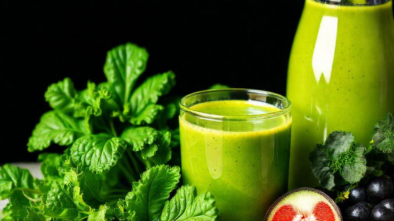 Verduras, frutas y smoothies saludables