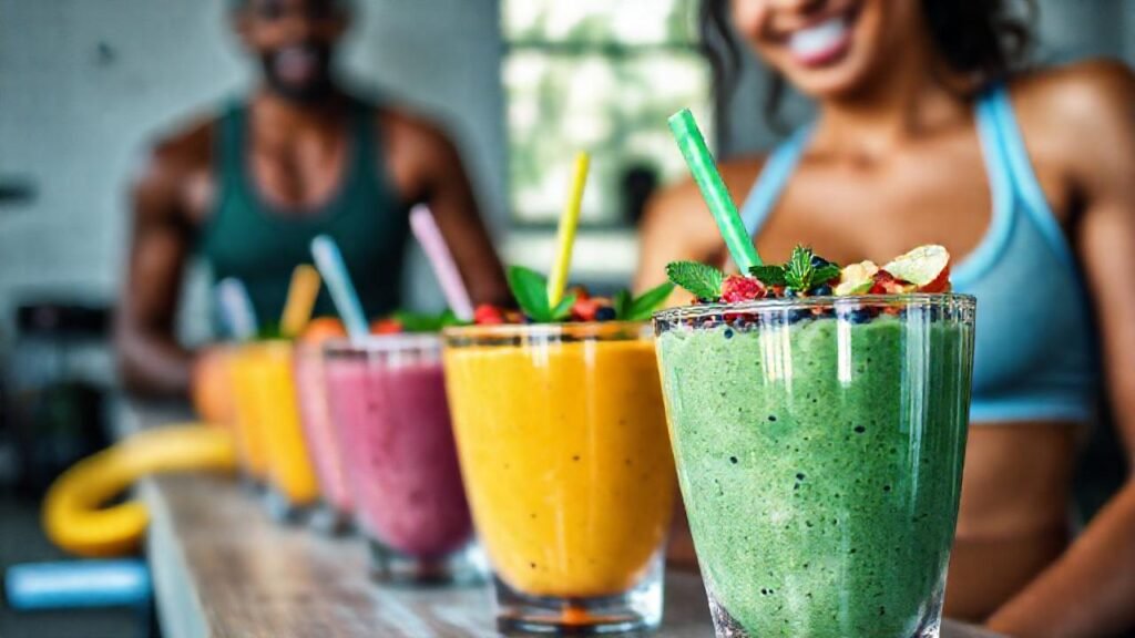 Batidos coloridos atraen a atletas saludables
