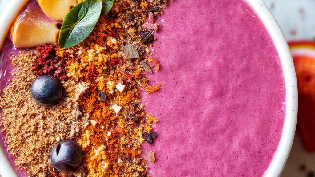Batido colorido y delicioso para compartir