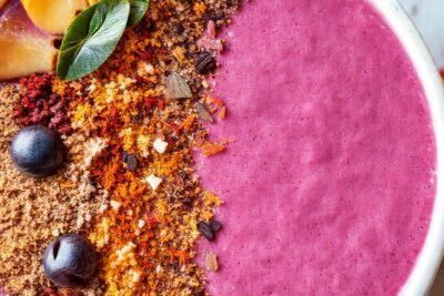 Batido colorido y delicioso para compartir