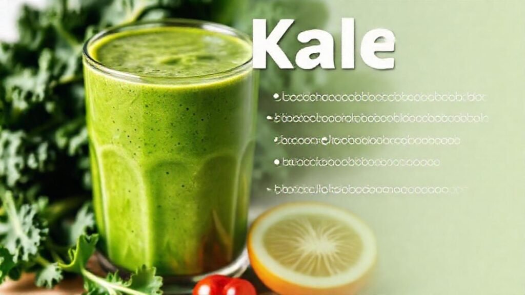 Batido de kale saludable