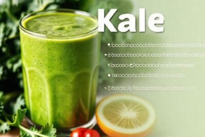 Batido de kale saludable
