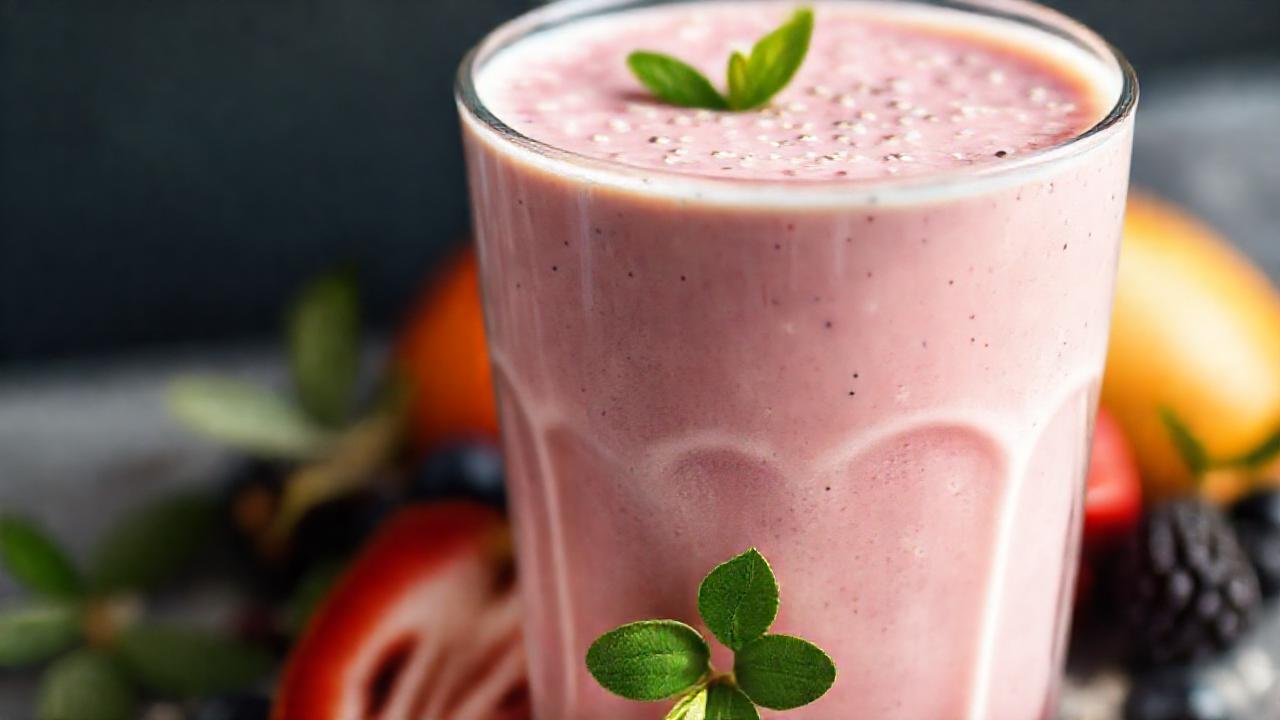 Batido cremoso, saludable y apetitoso