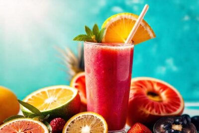 Batido tropical radiante
