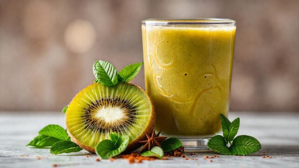 Kiwi y menta crean un cóctel apetitoso