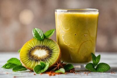 Kiwi y menta crean un cóctel apetitoso