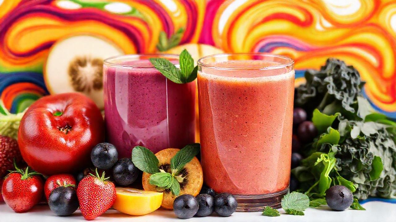 Frutas y verduras vibrantes para un estilo saludable