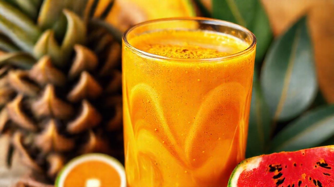 Batido tropical saludable y vibrante