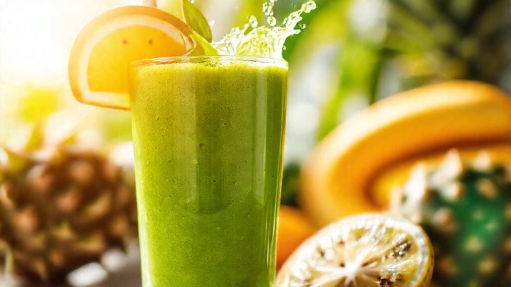 Batido verde tropical