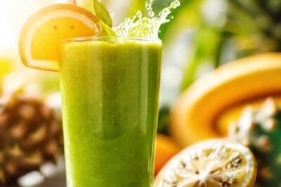 Batido verde tropical