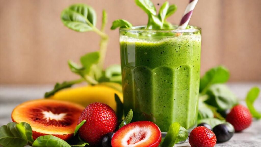 Batido verde vibrante
