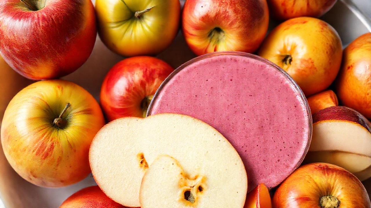 Frutas frescas y smoothie vibrante