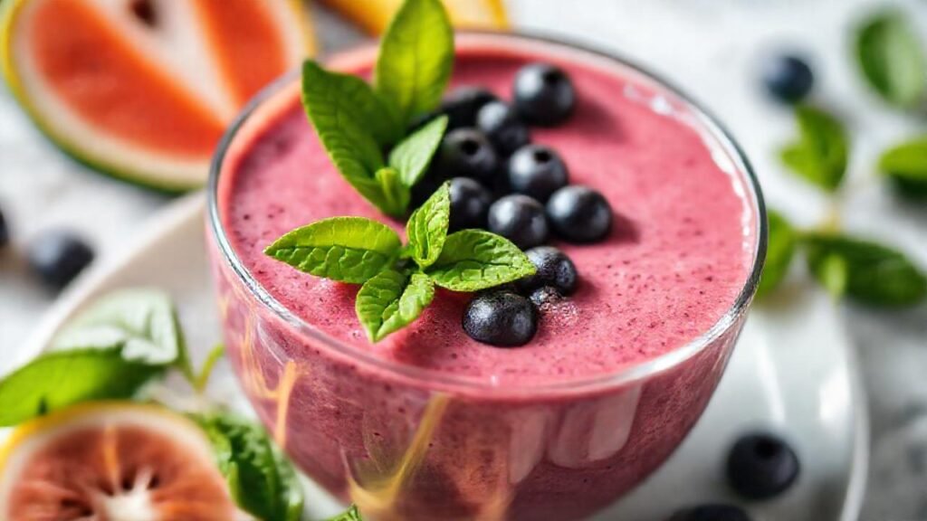 Batido colorido y saludable