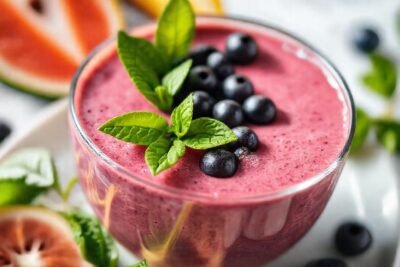 Batido colorido y saludable