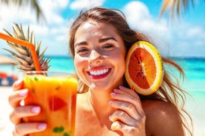 Un batido tropical refresca la playa