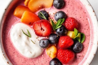 Un batido colorido promueve salud digestiva