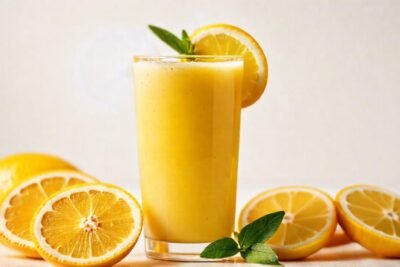 Batido cítrico vibrante y apetitoso