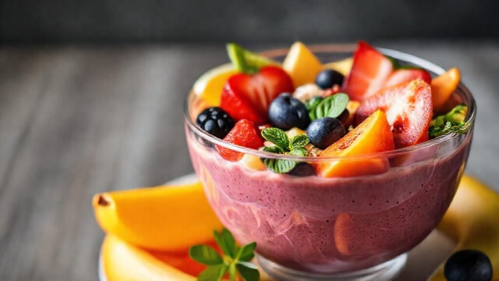 Batido colorido y saludable