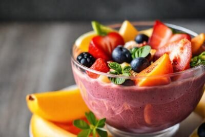 Batido colorido y saludable