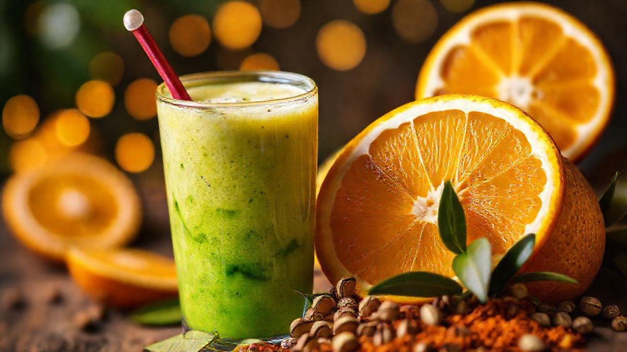 Batido tropical exótico, vibrante y refrescante