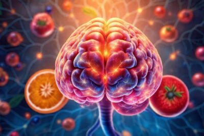 Frutas brillantes nutren el cerebro sereno