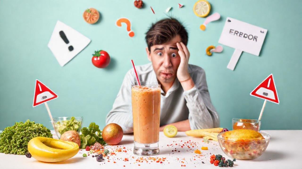 Un batido saludable causa confusión gráfica