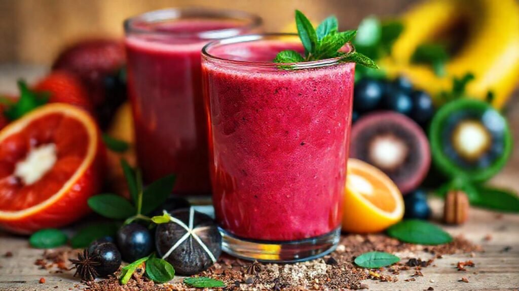 Batido vibrante y saludable