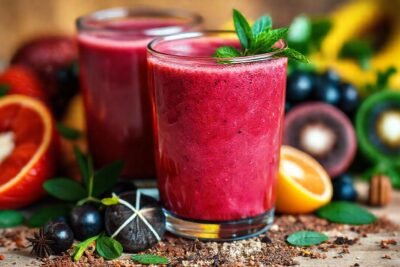 Batido vibrante y saludable