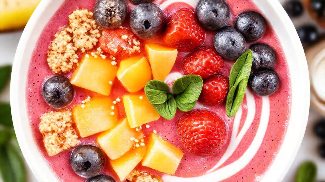 Batido tropical saludable, vibrante y delicioso