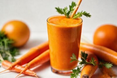 Batido naranja brillante