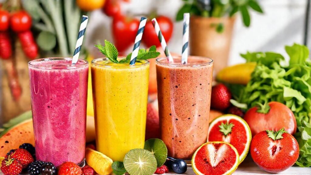 Batidos vibrantes y saludables