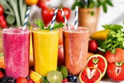 Batidos vibrantes y saludables