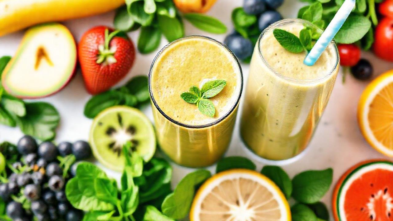 Batido saludable, fresco y vibrante