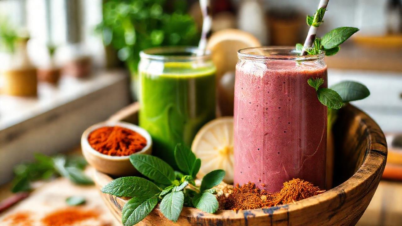 Un smoothie apetitoso y visualmente atractivo