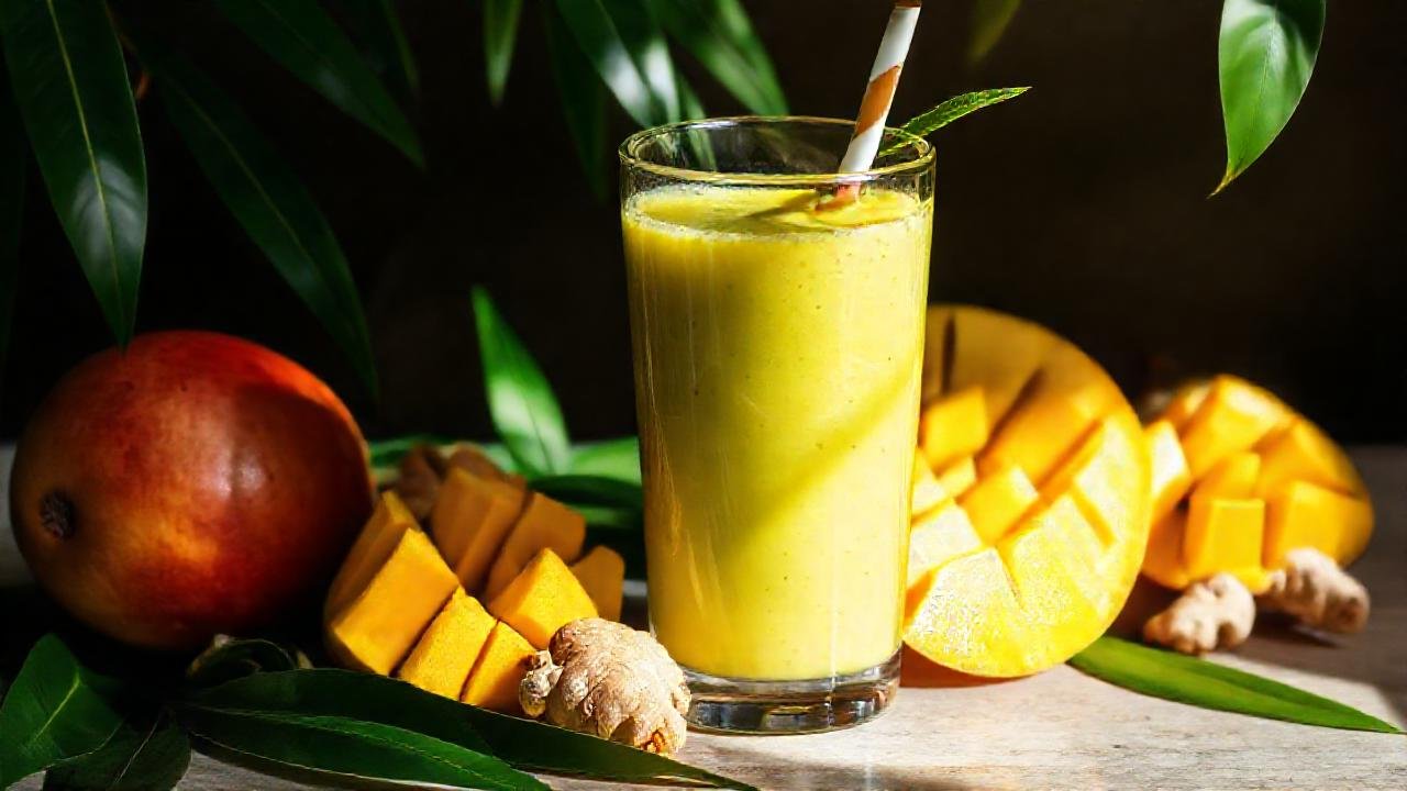 Batido tropical: salud y color fresco