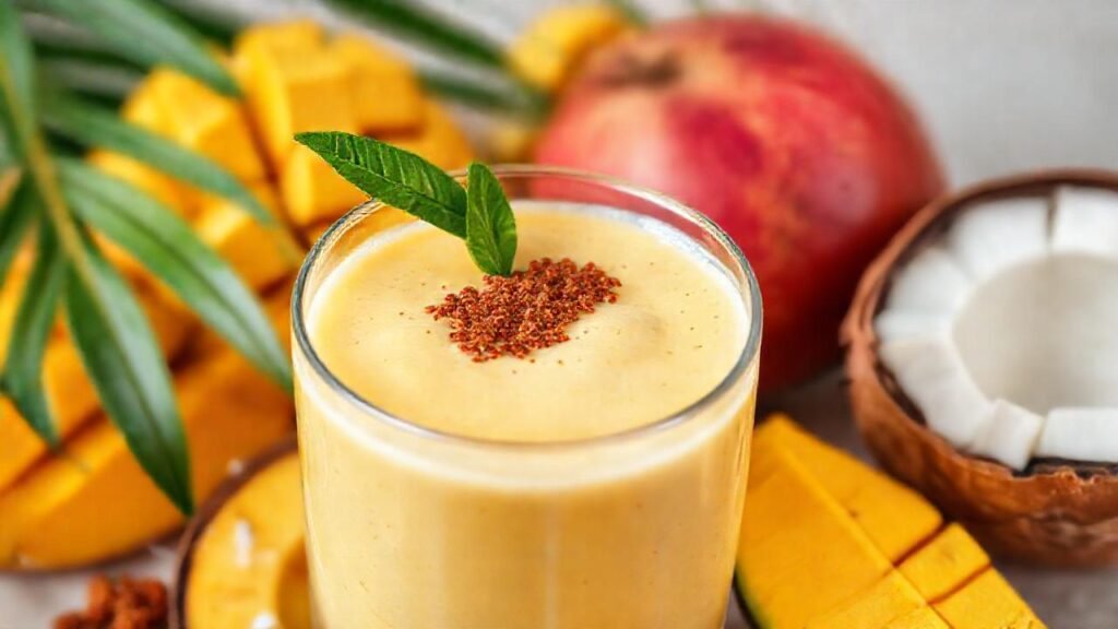 Batido tropical vegano