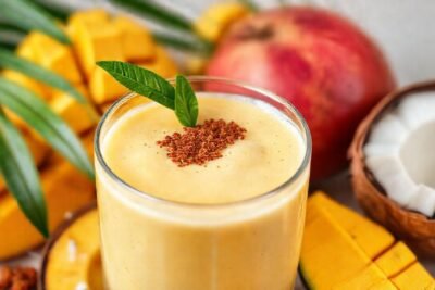 Batido tropical vegano
