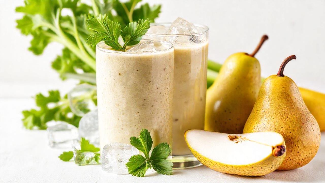 Un batido saludable y vibrante, fresco
