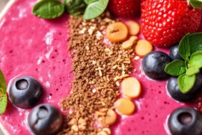 Batido colorido y saludable con especias