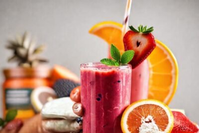 Batido vibrante para una energía saludable