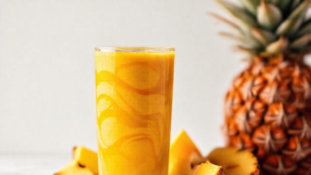 Batido tropical con toque de cúrcuma