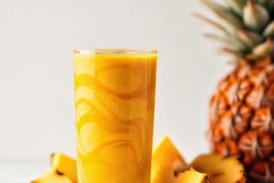Batido tropical con toque de cúrcuma