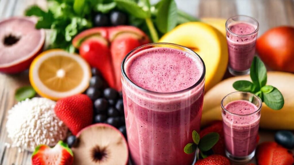 Batido saludable y colorido