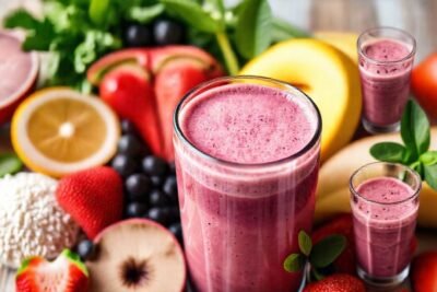 Batido saludable y colorido