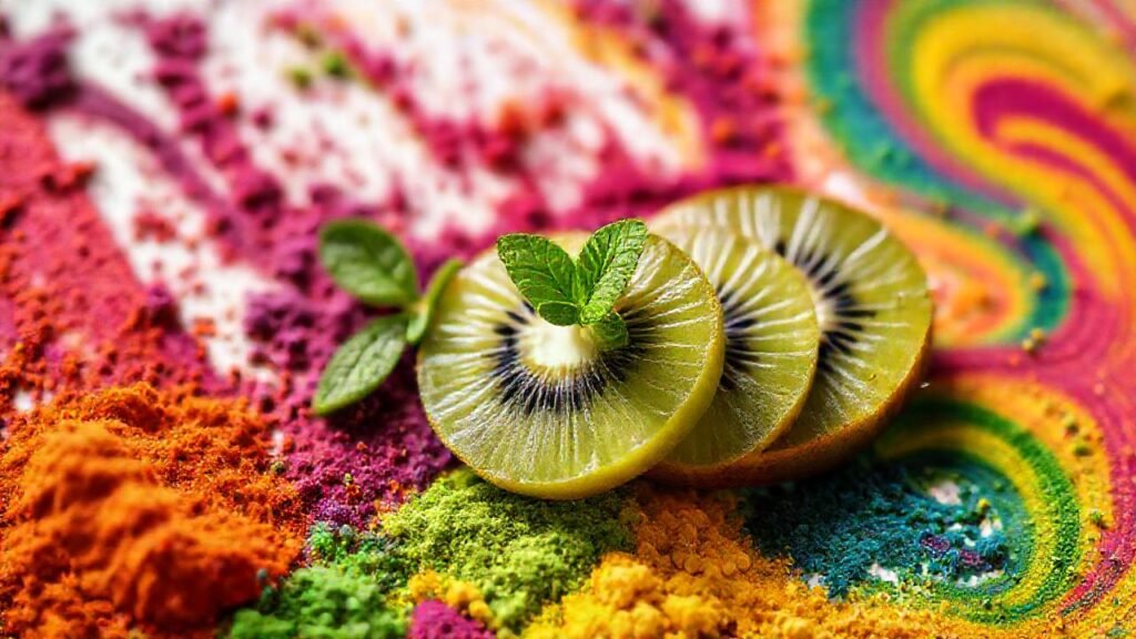 Kiwi vibrante y superalimentos