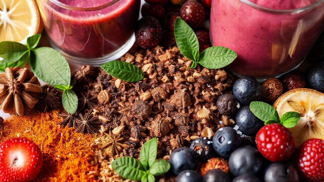 Una composición atractiva de ingredientes exóticos